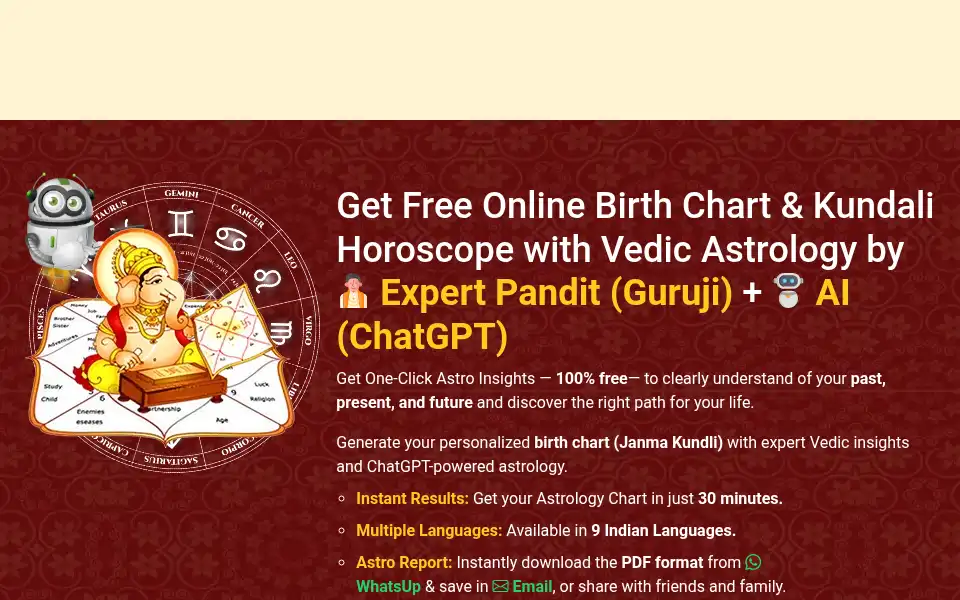 Screenshot of clickvedicastro.com