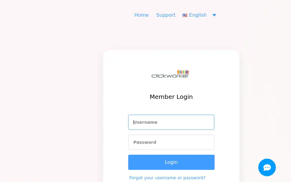 Screenshot of clickworkereu.globalewallet.com