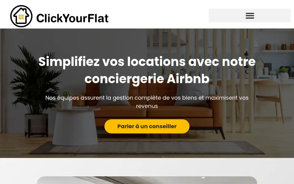 Screenshot of clickyourflat.com