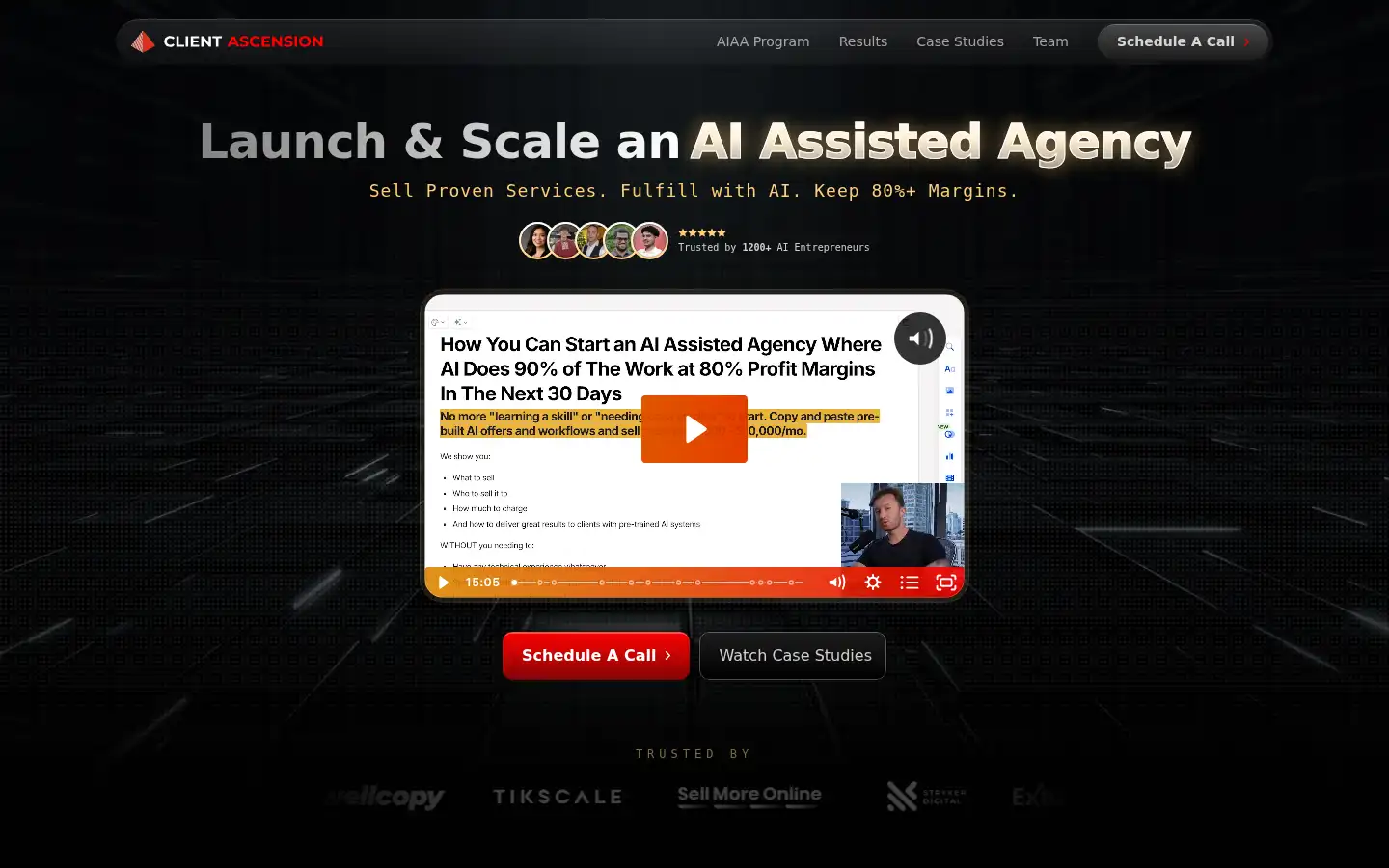 Screenshot of clientascension.com