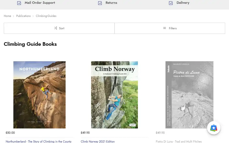 Screenshot of climbers-shop.com