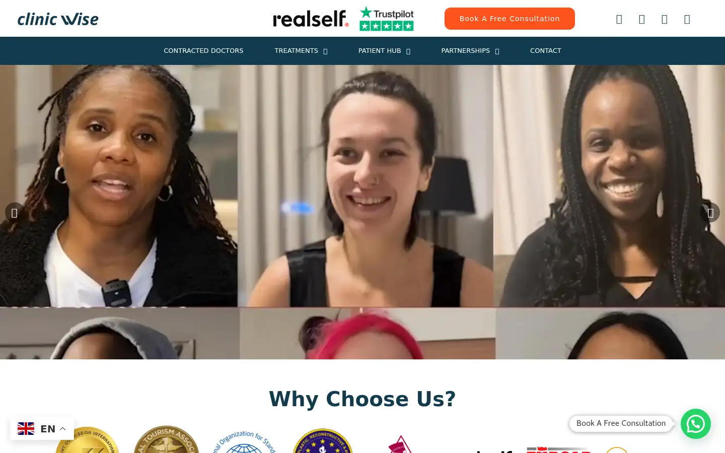 Screenshot of clinic-wise.com