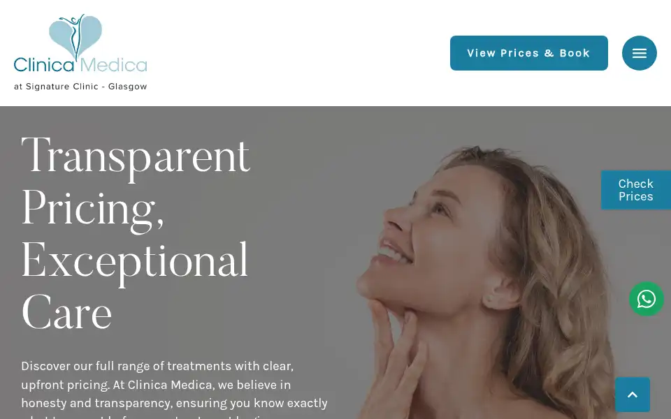 Screenshot of clinicamedica.co.uk