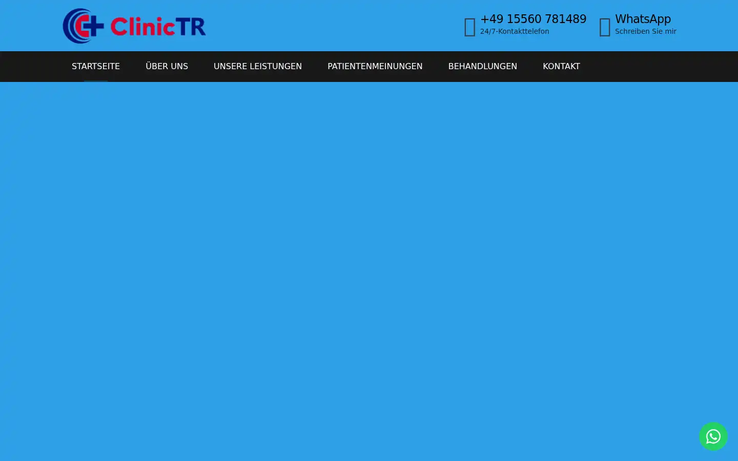 Screenshot of clinictr.com