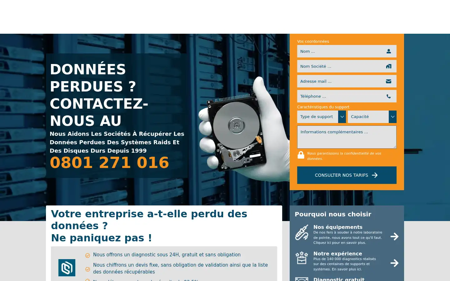 Screenshot of clinique-de-donnees.fr