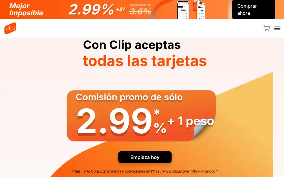 Screenshot of clip.mx