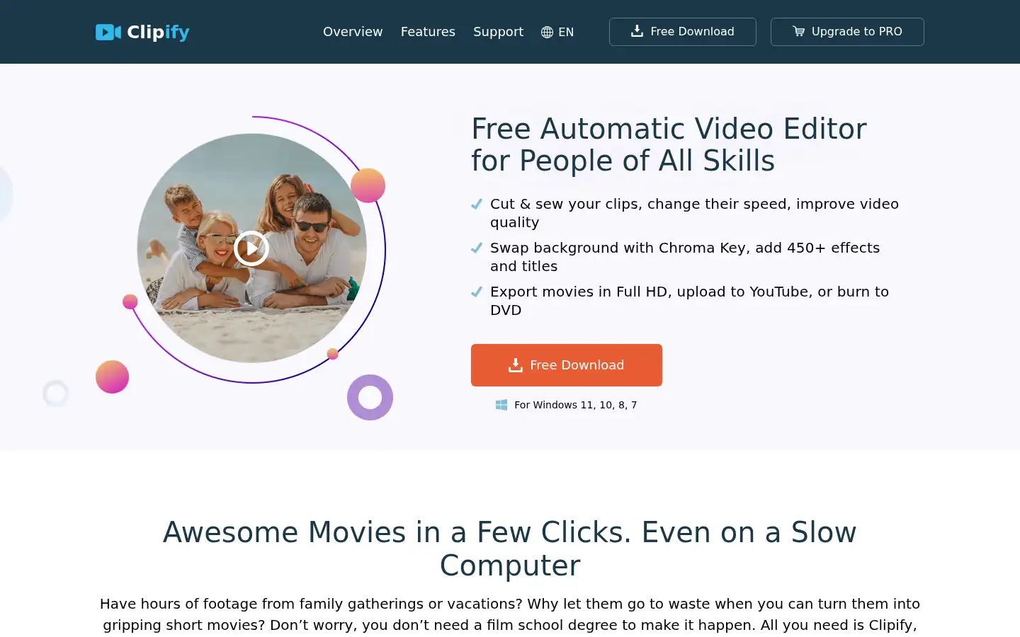 Screenshot of clipify.net