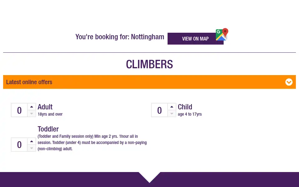 Screenshot of clipnclimbnottingham.co.uk
