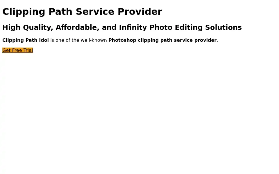 Screenshot of clippingpathidol.com