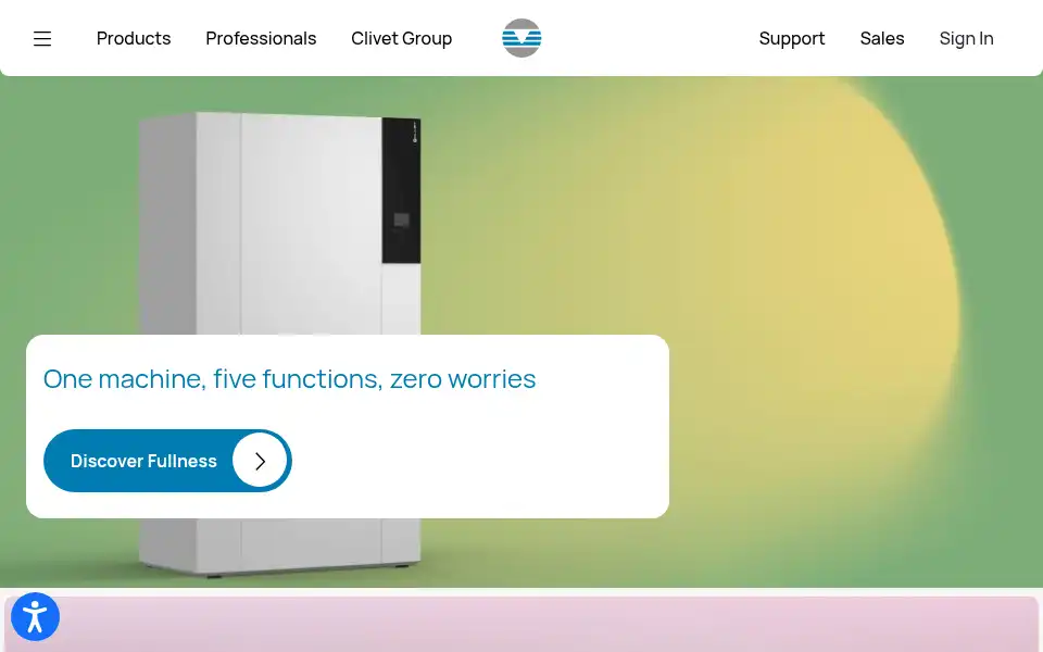 Screenshot of clivet.com