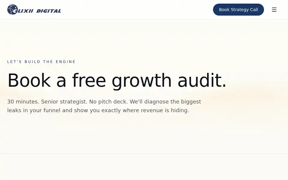 Screenshot of clixii.com
