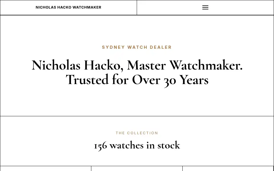 Screenshot of clockmaker.com.au