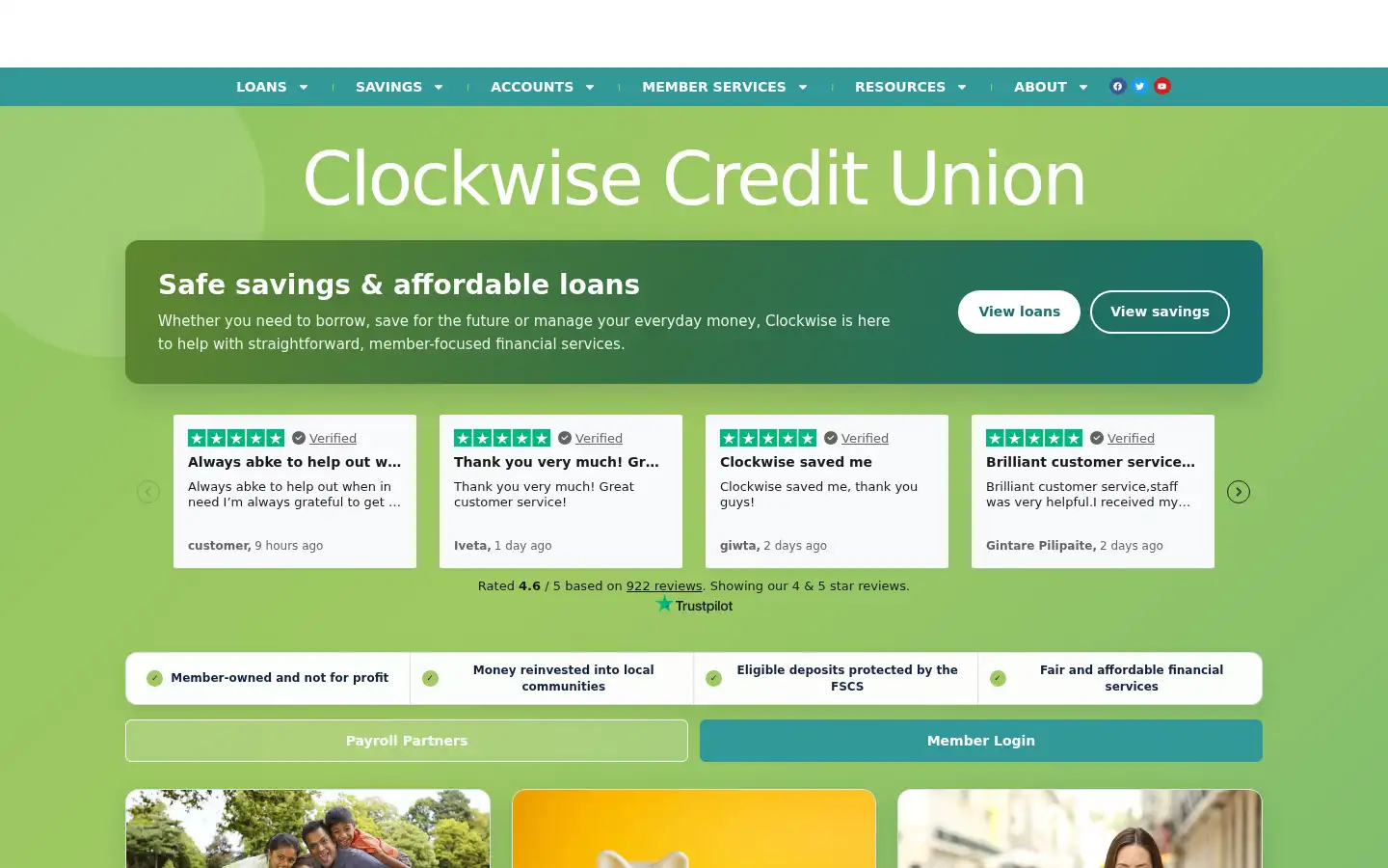 Screenshot of clockwise.coop