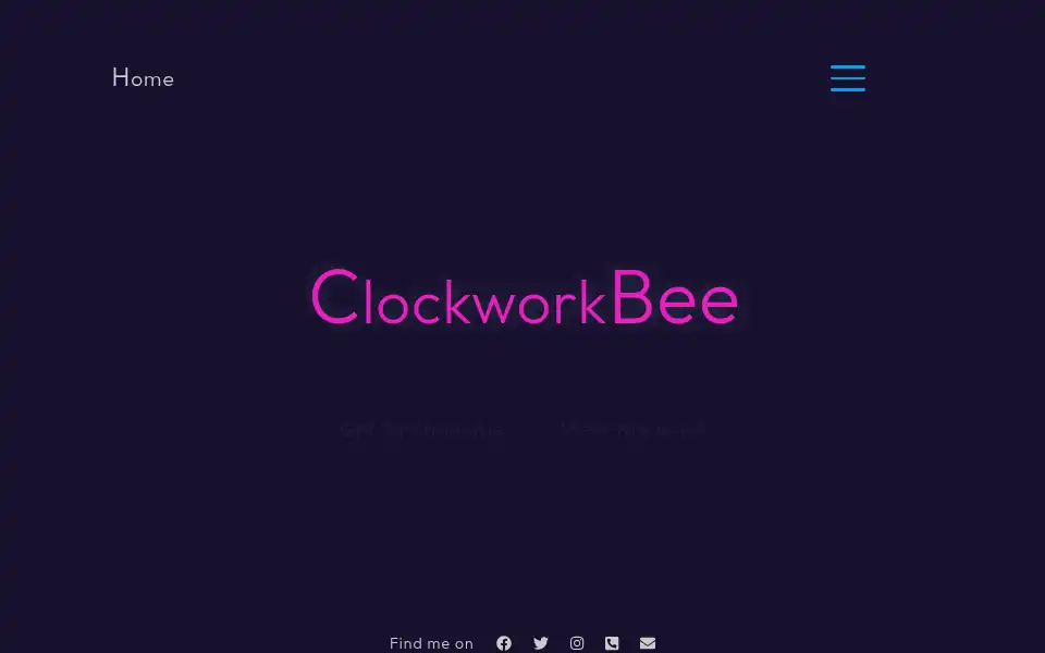 Screenshot of clockworkbee.co.uk