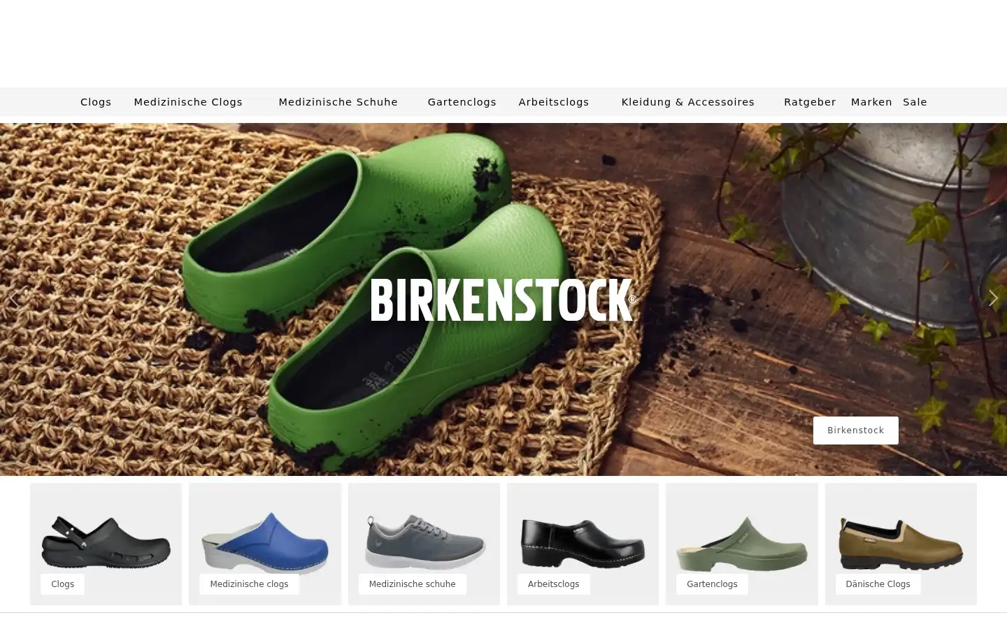Screenshot of clogsexperte.de