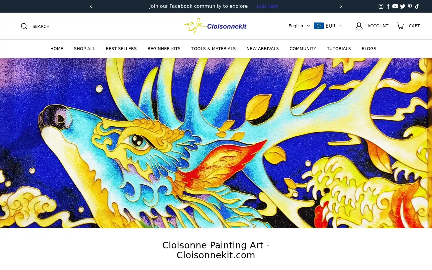Screenshot of cloisonnekit.com