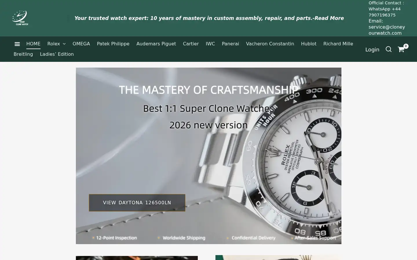 Screenshot of cloneyourwatch.com