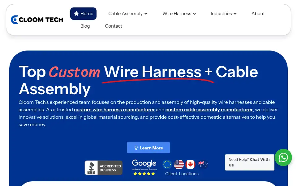 Screenshot of cloomtech.com