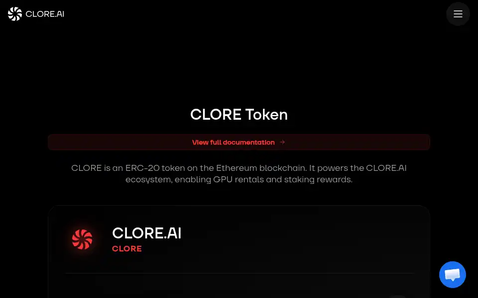 Screenshot of clore.ai