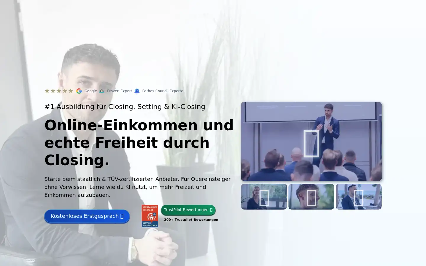 Screenshot of closer-academy.de