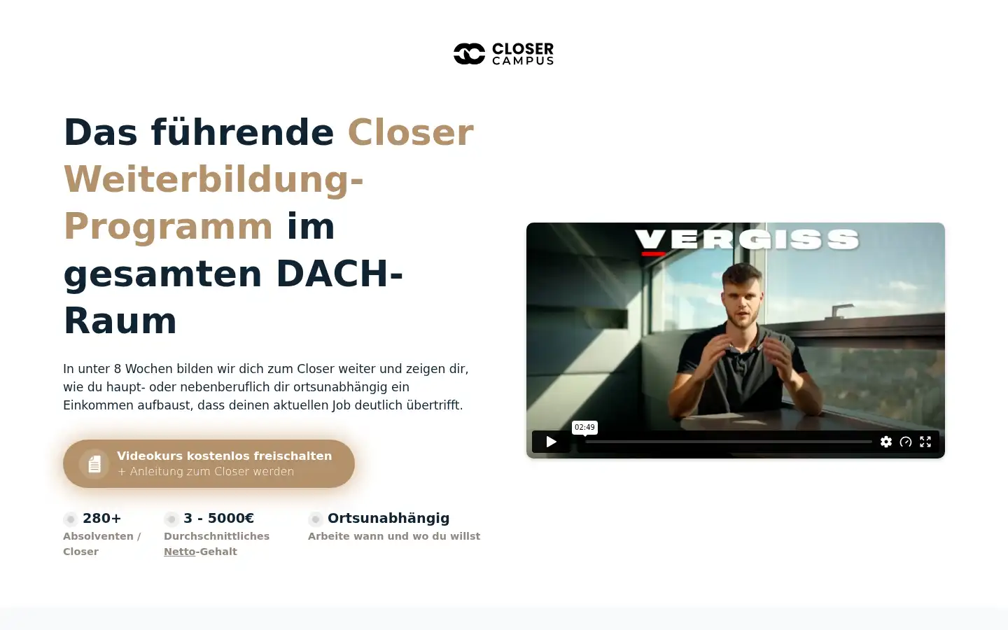Screenshot of closercampus.de