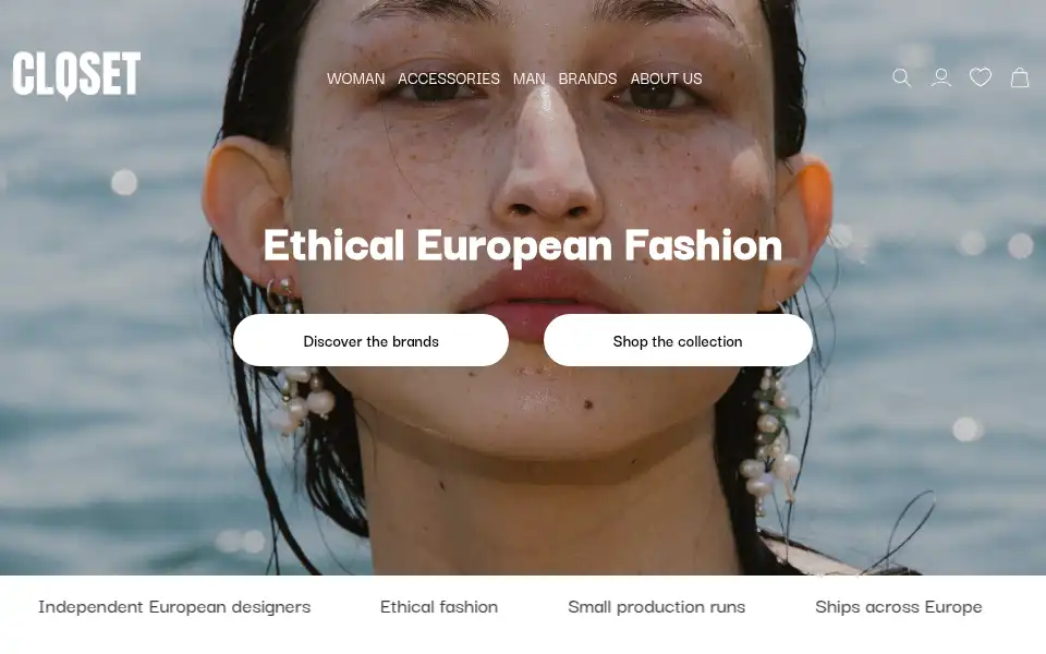 Screenshot of closet.eco