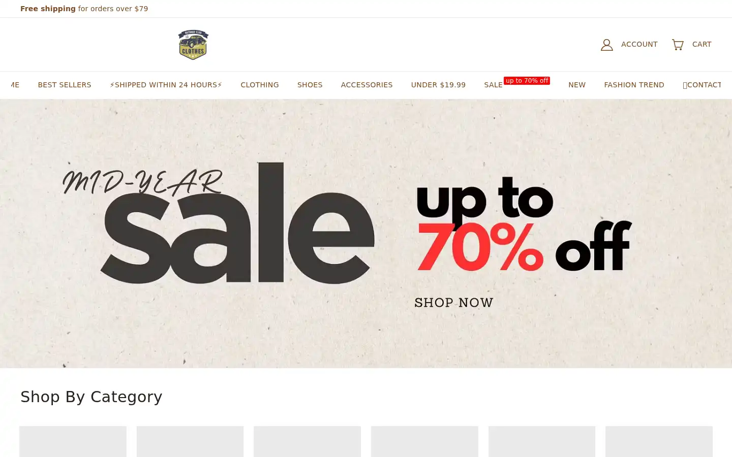 Screenshot of clothesoutdoor.com