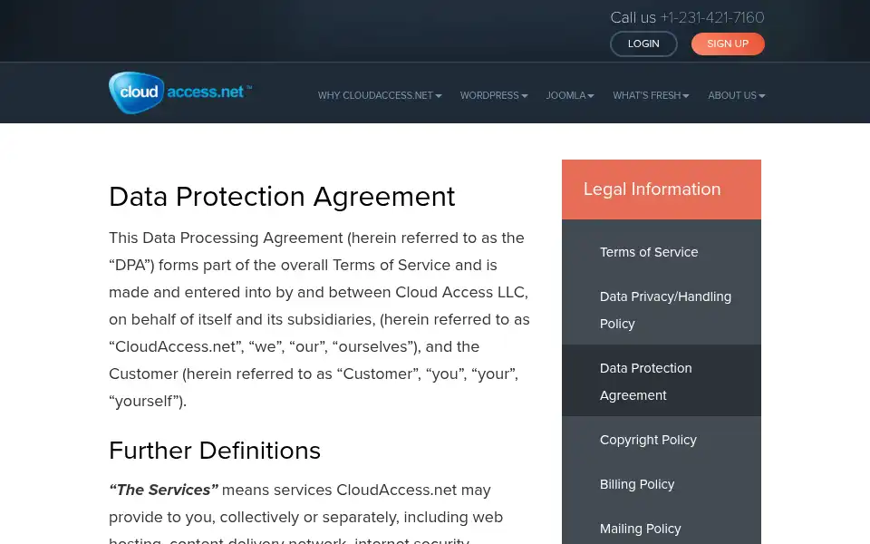 Screenshot of cloudaccess.net