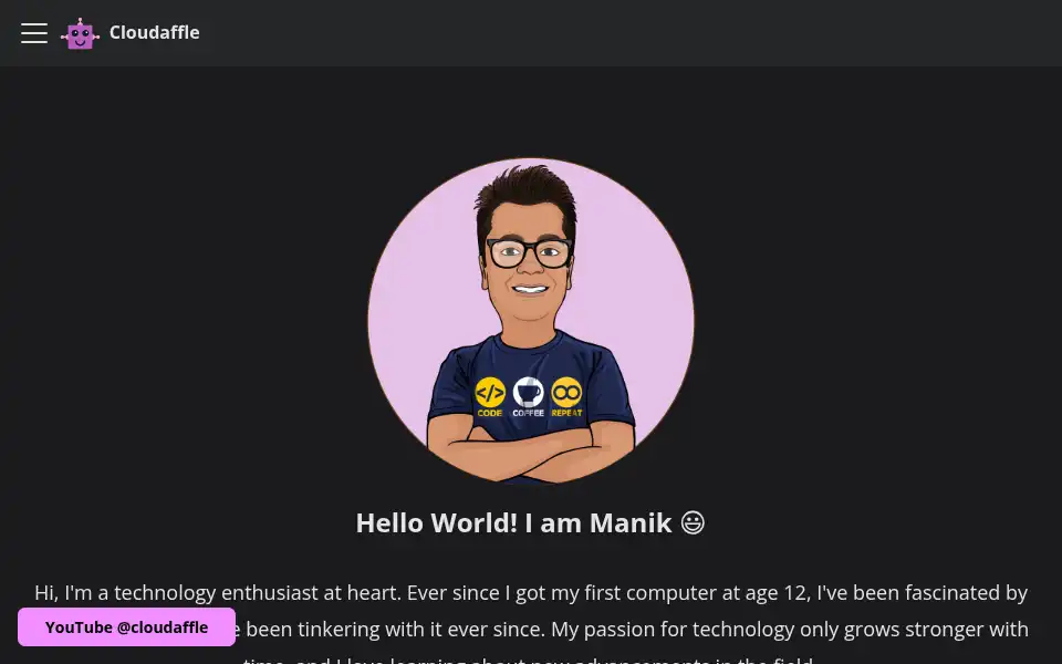 Screenshot of cloudaffle.com
