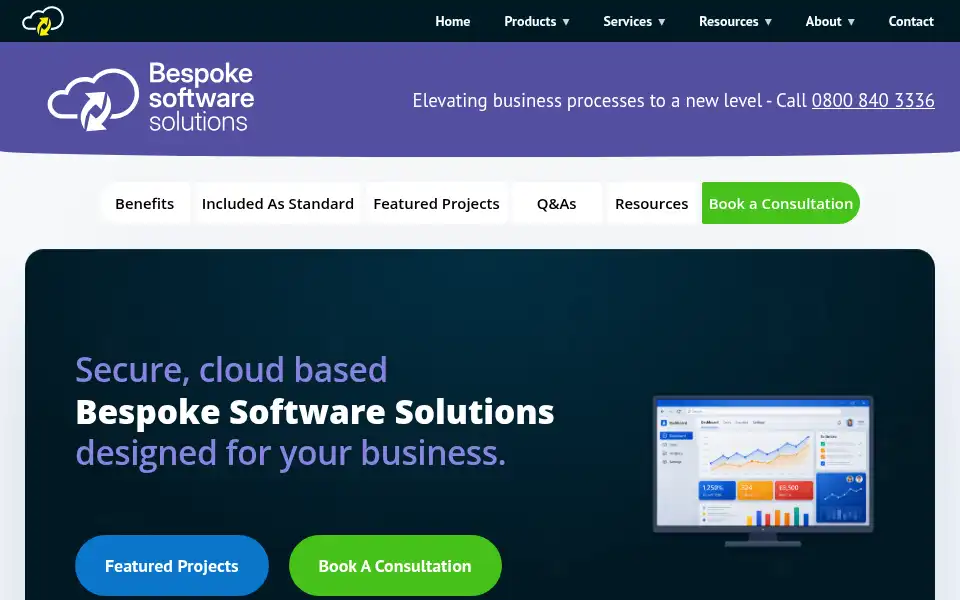 Screenshot of cloudb2b.co.uk