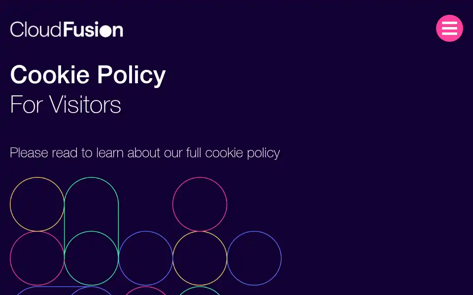Screenshot of cloudfusion.cloud