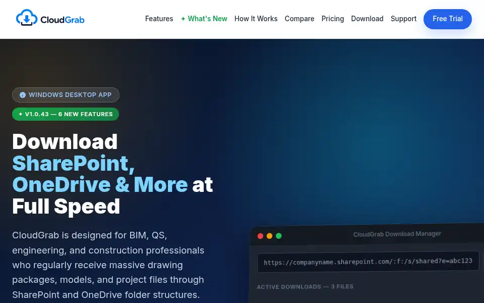 Screenshot of cloudgrab.net