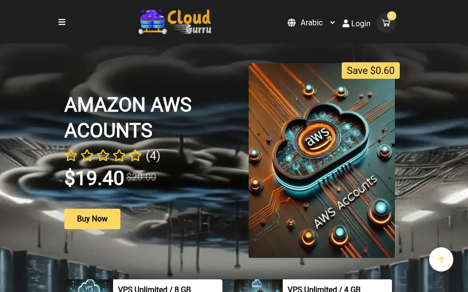 Screenshot of cloudgurru.com