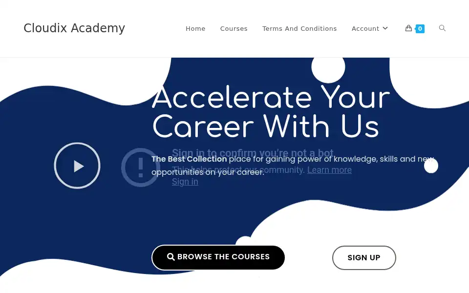 Screenshot of cloudixacademy.rf.gd
