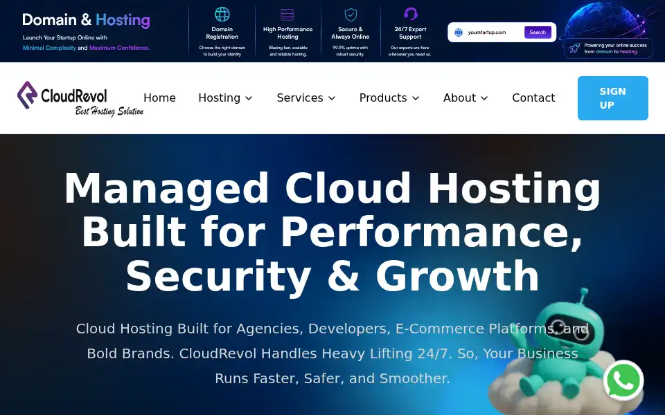 Screenshot of cloudrevol.com