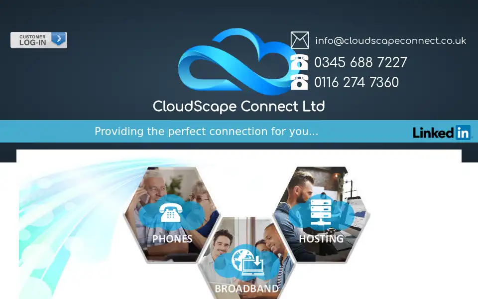 Screenshot of cloudscapeconnect.com