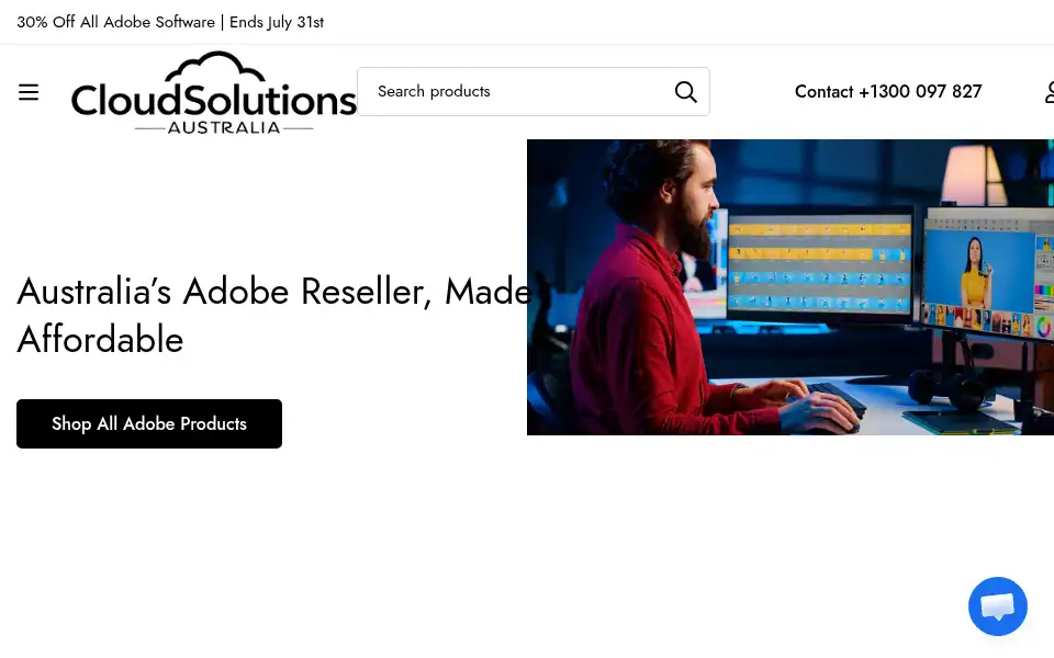 Screenshot of cloudsolutionsaustralia.com