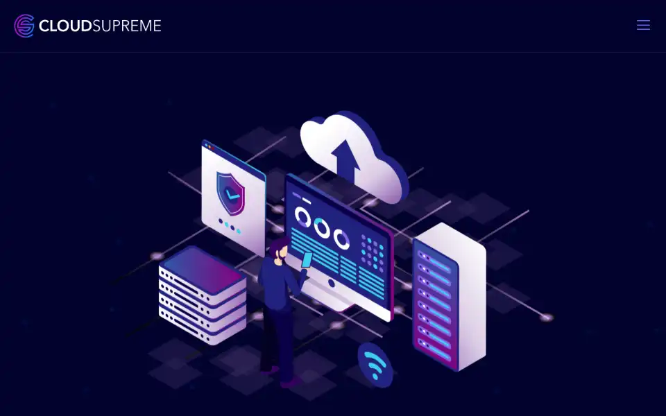 Screenshot of cloudsupreme.co.uk