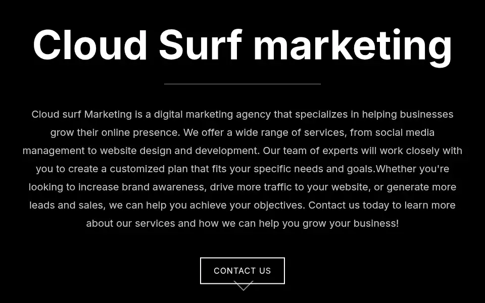 Screenshot of cloudsurfmarketing.com