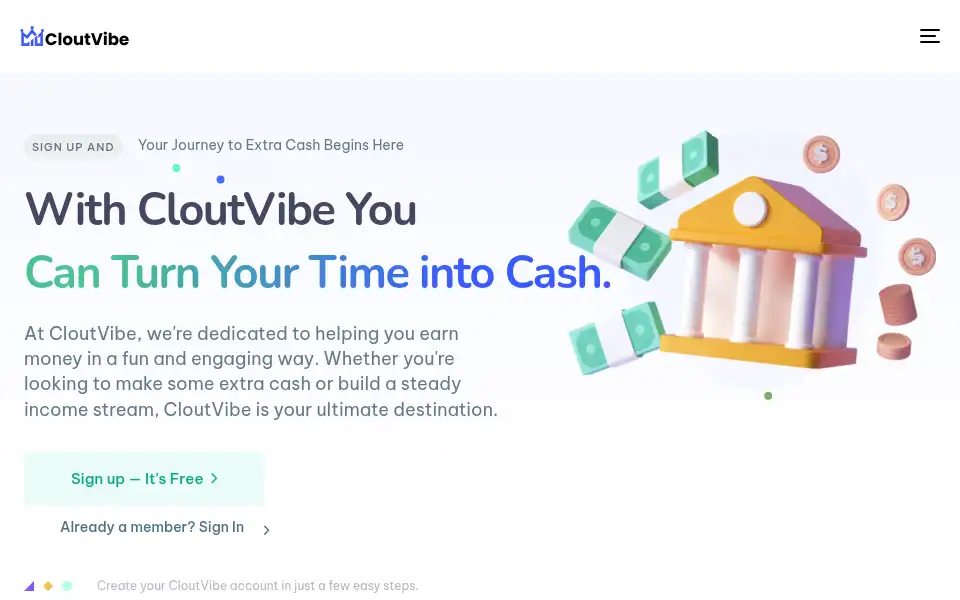 Screenshot of cloutvibe.co