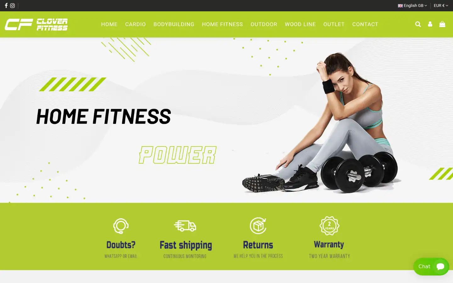 Screenshot of clover-fitness.com