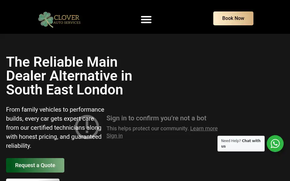 Screenshot of cloverandserks.com