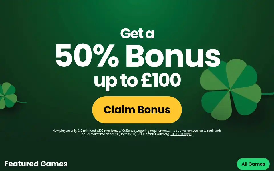 Screenshot of clovercasino.com