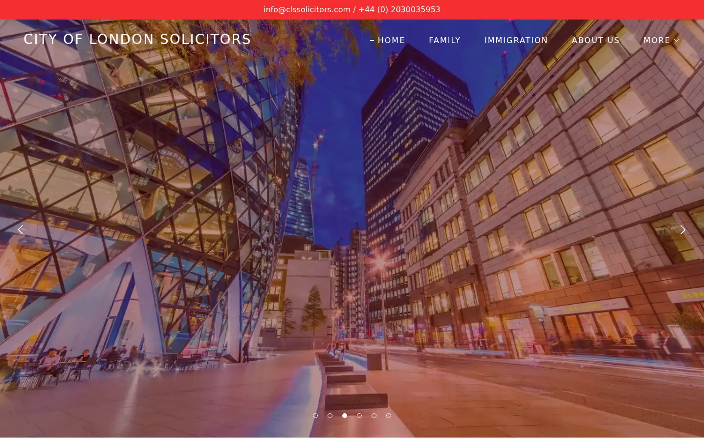 Screenshot of clssolicitors.com