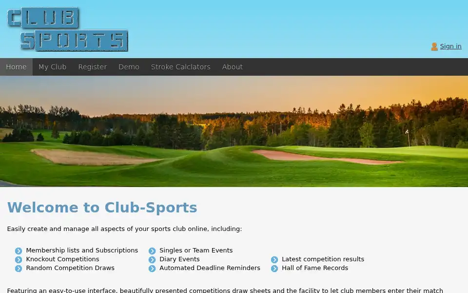 Screenshot of club-sports.co.uk