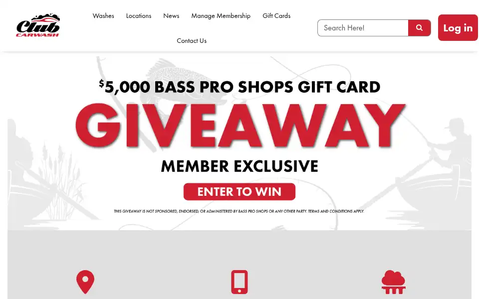 Screenshot of clubcarwash.com