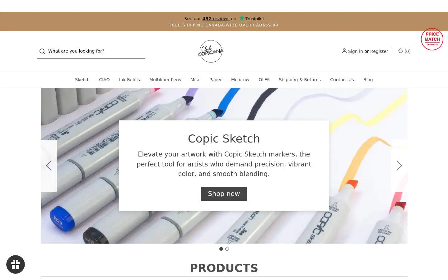 Screenshot of clubcopicana.com