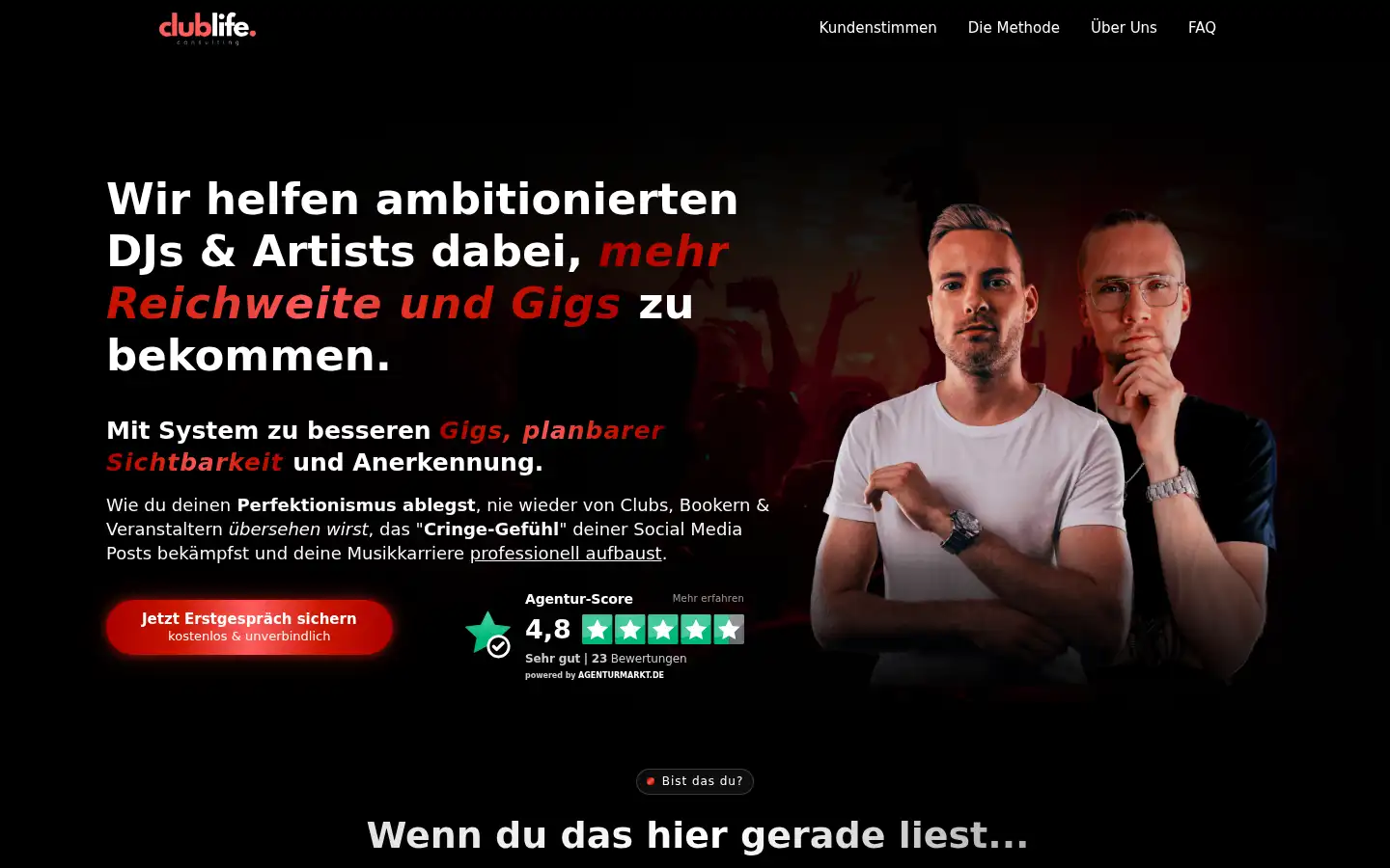 Screenshot of clublife.de