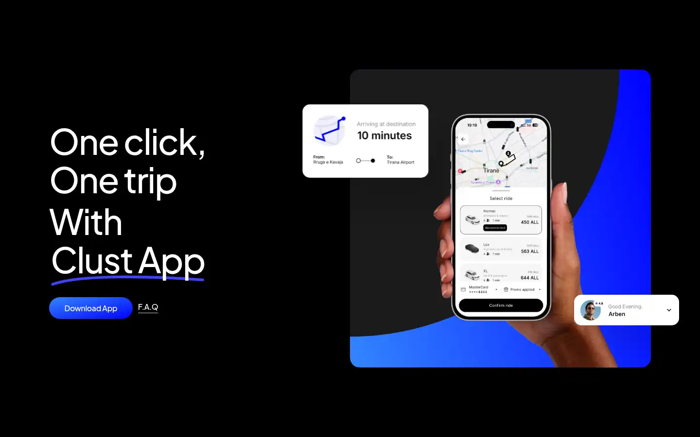 Screenshot of clust.al