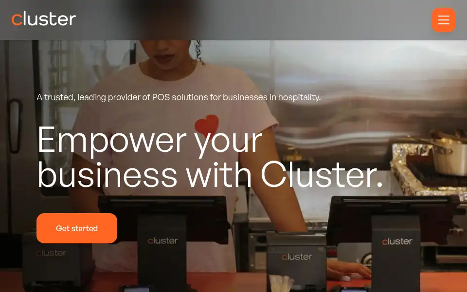 Screenshot of clusterpos.com